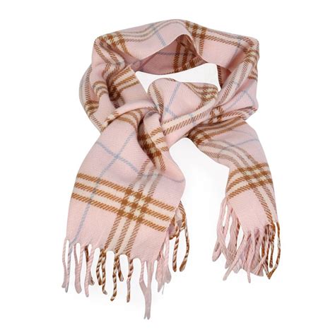 burberry pink nova check cashmere scarf|Burberry silk scarf.